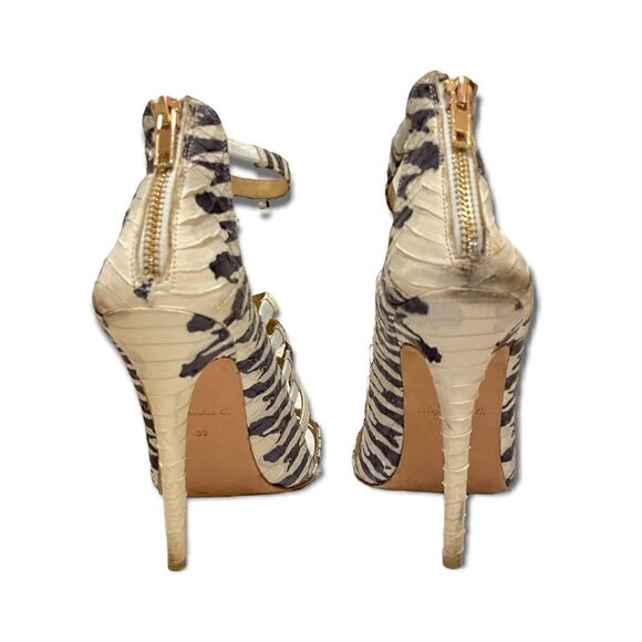 ❤️SOLD❤️Alejandra G. Python Tassel Heels |Size:39| - Picture 4 of 8
